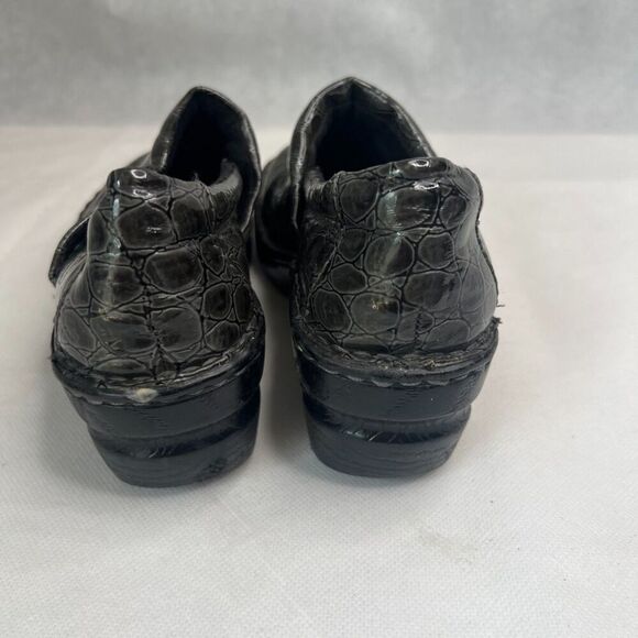 BOC Born Concept Faux Croc Dark Gray Slip On Clog Size 6.5 - Picture 2 of 6